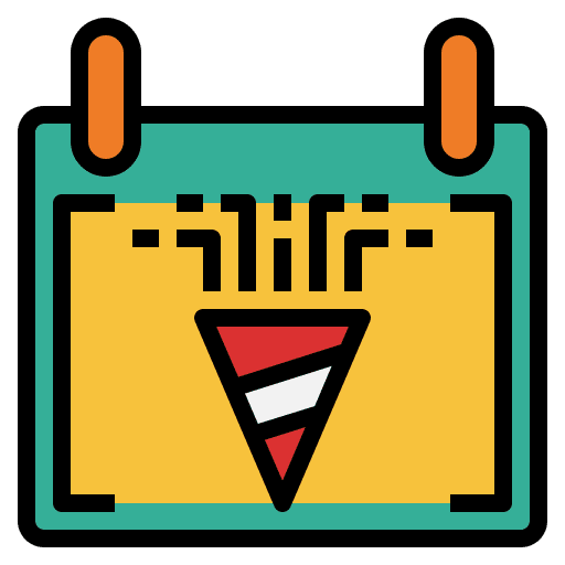 Calendar event event celebration time and date icon Calendar event event celebration time and date icon