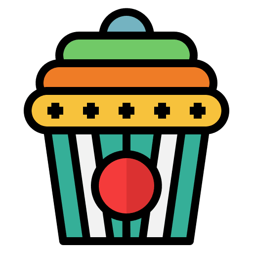 Cup cake bakery food food and restaurant icon Cup cake bakery food food and restaurant icon