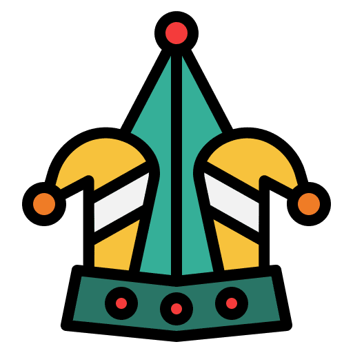 Jester hat entertainment party hat costume party icon Jester hat entertainment party hat costume party icon