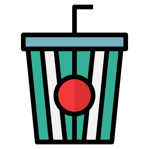 Soft drink straw beverage paper cup icon Soft drink straw beverage paper cup icon