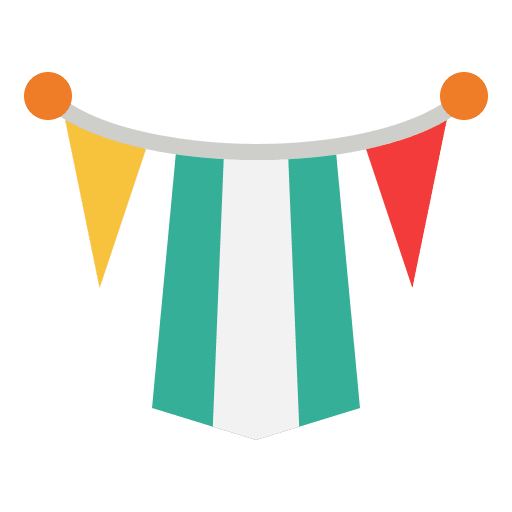 Garlands garlands decoration birthday and party icon Garlands garlands decoration birthday and party icon