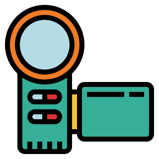 Video recorder device electronics camcorder icon Video recorder device electronics camcorder icon