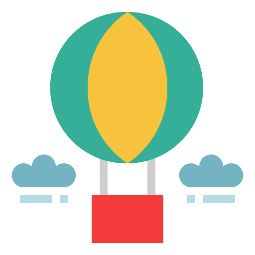 Air balloon trip travel air balloon icon Air balloon trip travel air balloon icon