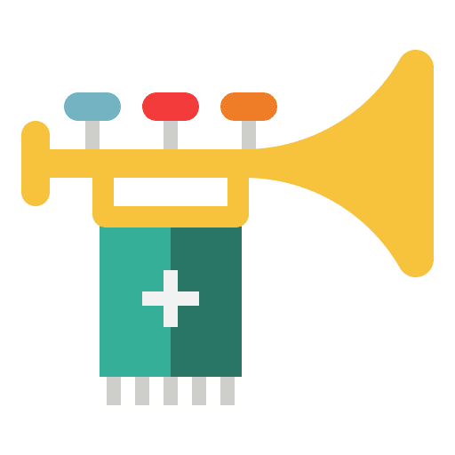 Trumpet medieval carnival trumpet icon Trumpet medieval carnival trumpet icon