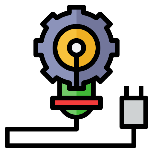 Conceptual art and design ideas lightbulb icon Conceptual art and design ideas lightbulb icon