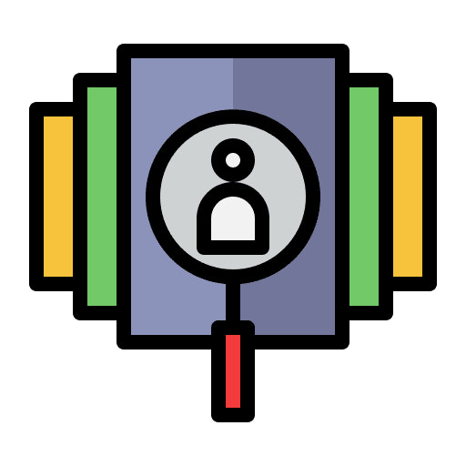 Profile profile marketing research center icon Profile profile marketing research center icon