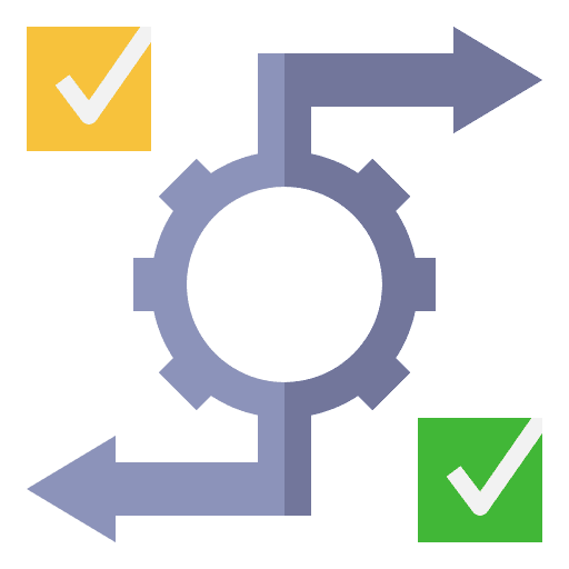 Evaluation operation work order compliant icon Evaluation operation work order compliant icon