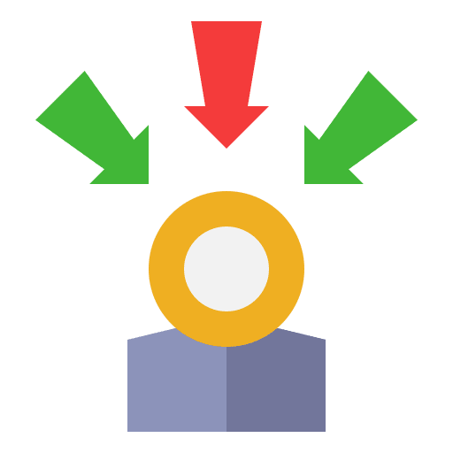 Purpose strategy process target icon