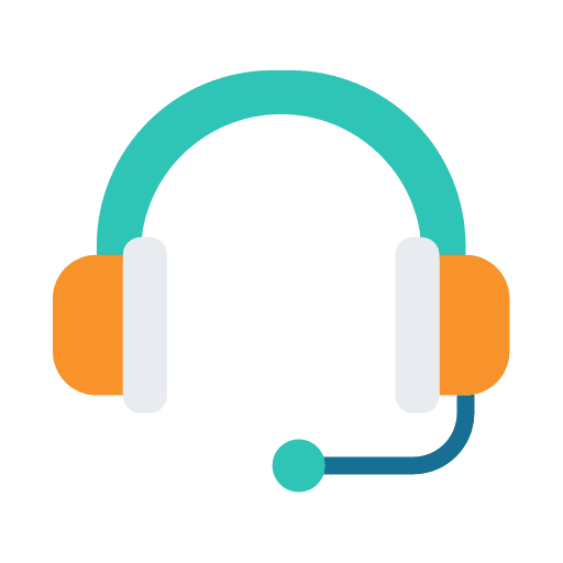 Customer care customer care music and multimedia help line icon
