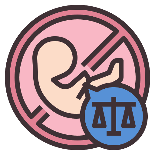 Abortion pregnancy feminist law icon Abortion pregnancy feminist law icon