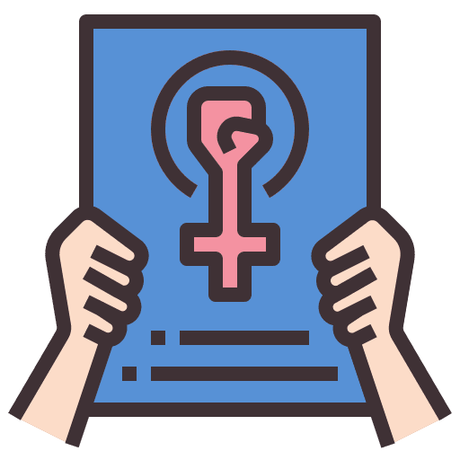 Feminist womens day feminist protest icon Feminist womens day feminist protest icon
