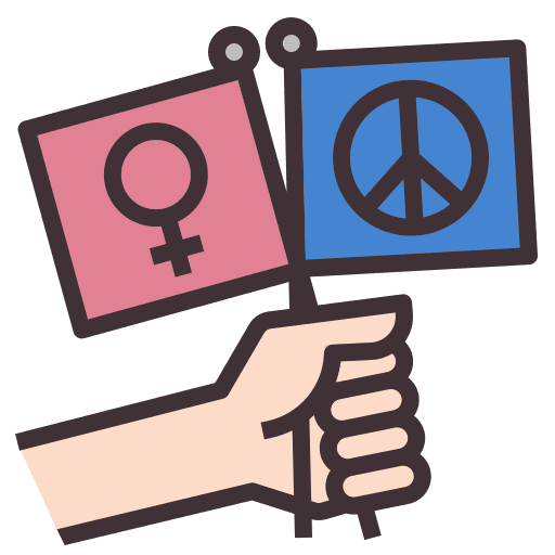 Peace charity flags manifestation icon Peace charity flags manifestation icon