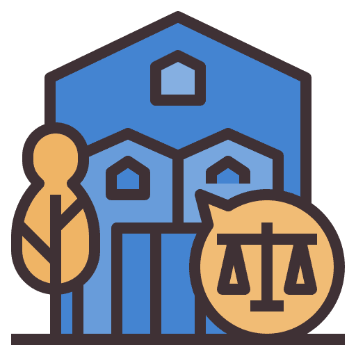 Property home rights legal icon Property home rights legal icon