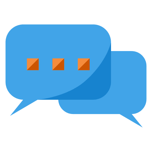 Chat message speech bubble communications icon
