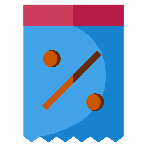 Discount price ticket commerce and shopping icon