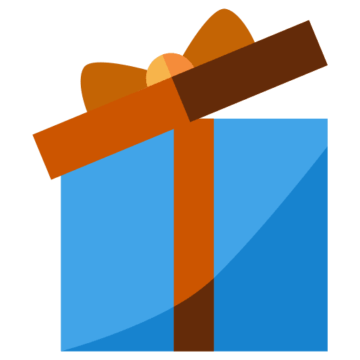 Gift birthday open present icon