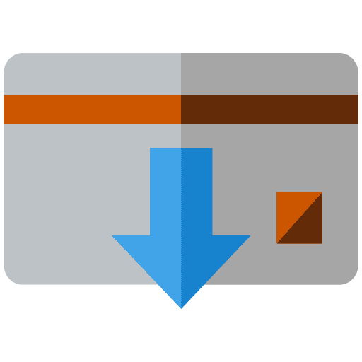 Withdraw withdraw debit card business and finance icon