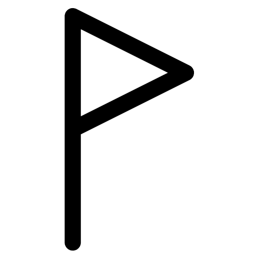 Flag sports and competition sport goal icon