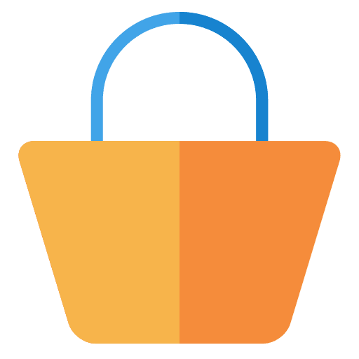 Shopping bag commerce and shopping online store buy icon Shopping bag commerce and shopping online store buy icon