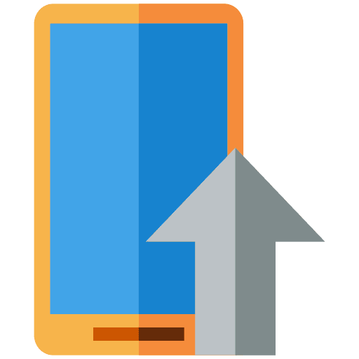 Up arrow interface ui smartphone icon Up arrow interface ui smartphone icon
