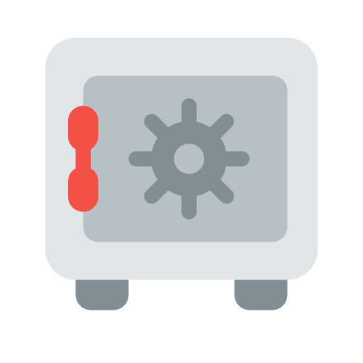 Safe box bank business safe box icon