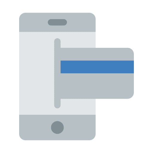Transfer debit card credit card online payment icon Transfer debit card credit card online payment icon