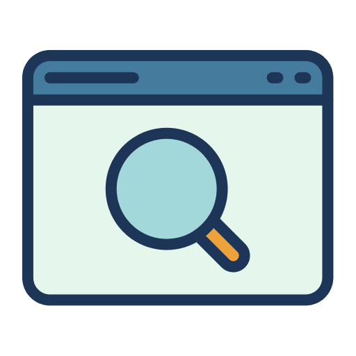 Searching web magnifying glass seo icon Searching web magnifying glass seo icon