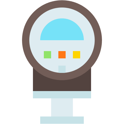 Gauge measurement indicator meter icon