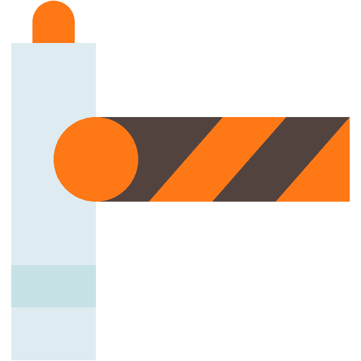 Road barrier traffic barrier signaling road barrier icon Road barrier traffic barrier signaling road barrier icon