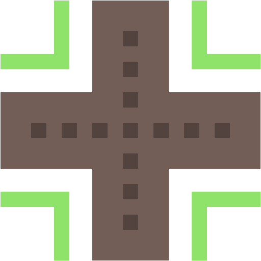 Road road intersection way icon