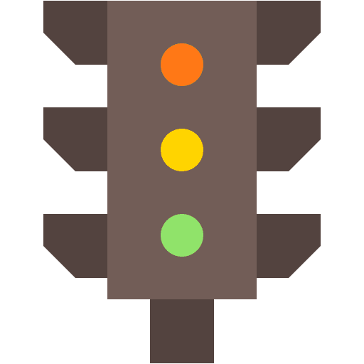 Traffic light road sign transportation signaling icon Traffic light road sign transportation signaling icon
