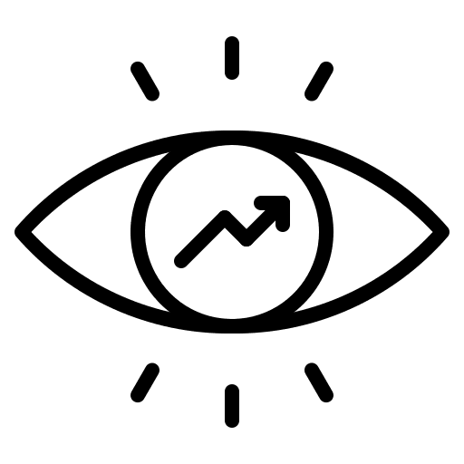 Start up view profit sight icon Start up view profit sight icon