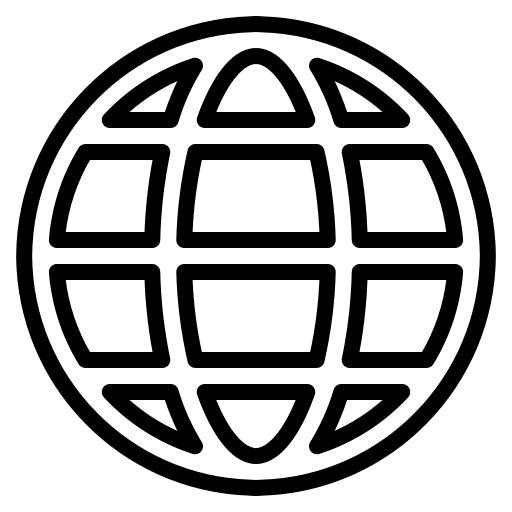 World networking globe world icon