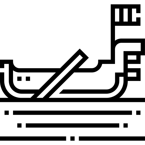 Gondola transportation river transport icon