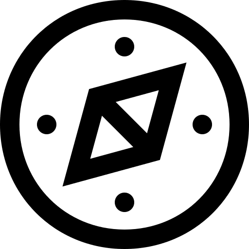 Compass direction maps and location compass icon Compass direction maps and location compass icon