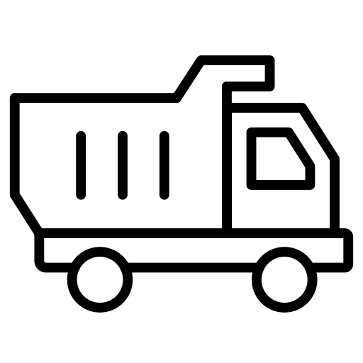 Child toy truck vehicle transport icon