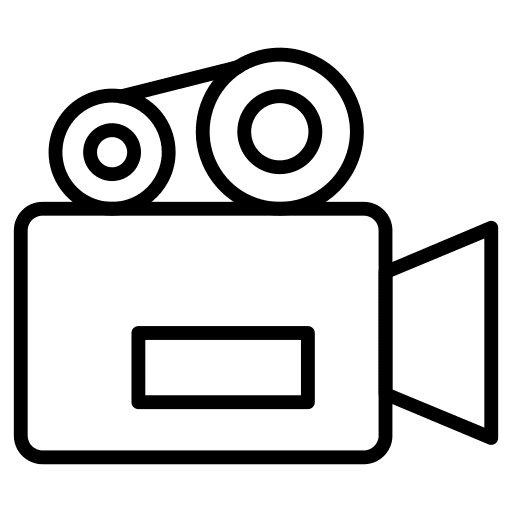 Cinema camera entertainment movie cinema camera icon
