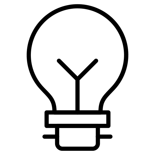 Light bulb illumination light bulb technology icon Light bulb illumination light bulb technology icon