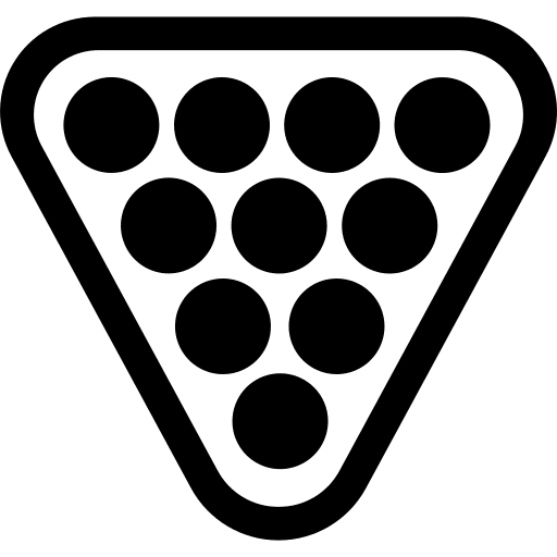 Snooker rack sports and competition balls icon Snooker rack sports and competition balls icon