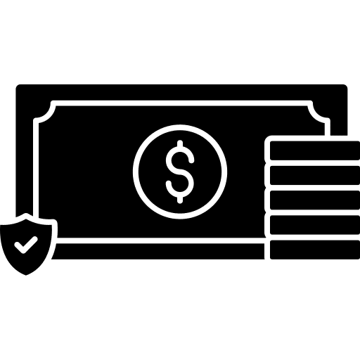 Dollar shield business and finance currency icon Dollar shield business and finance currency icon