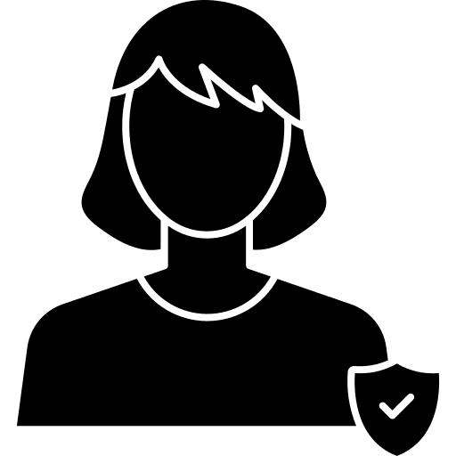 Women women user security icon Women women user security icon