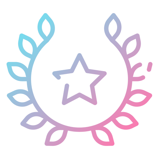 Wreath award quality sports and competition icon