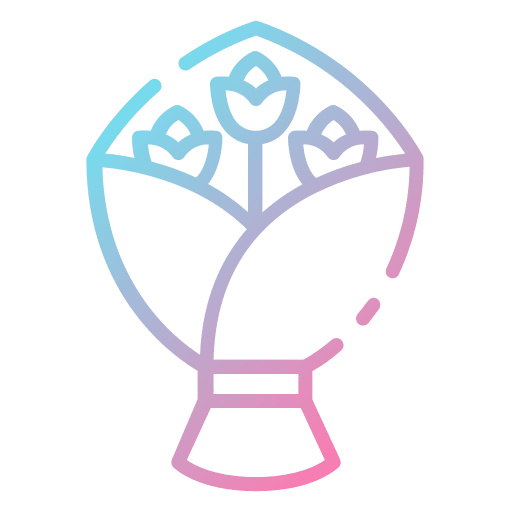 Flower bouquet botanical love and romance flower bouquet icon Flower bouquet botanical love and romance flower bouquet icon