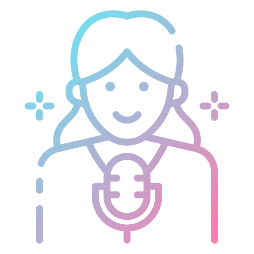 Singer entertainment avatar woman icon Singer entertainment avatar woman icon