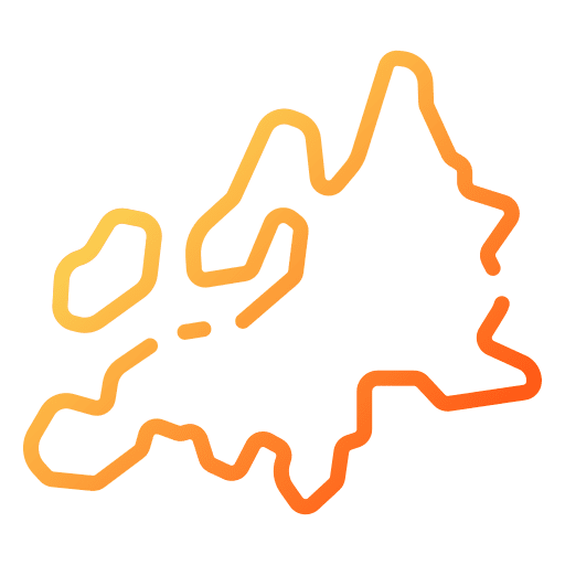 Europe geography map europe icon