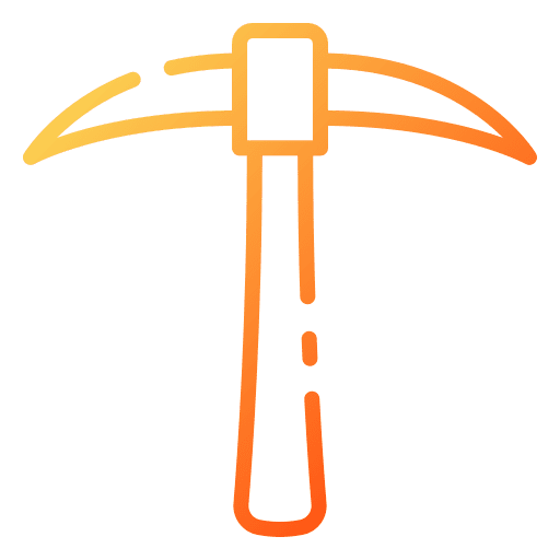 Pick mattock tool pick gardening icon Pick mattock tool pick gardening icon