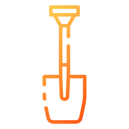 Shovel sprout farming digging icon Shovel sprout farming digging icon