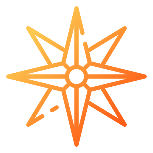 Windrose direction compass location icon Windrose direction compass location icon