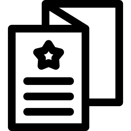 Brochure product merchandising advertisement icon