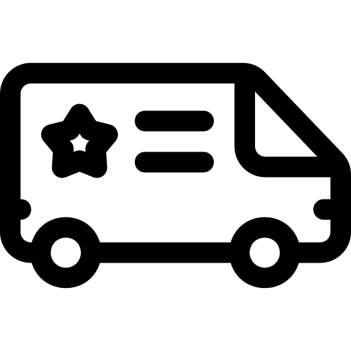 Car van branding car icon